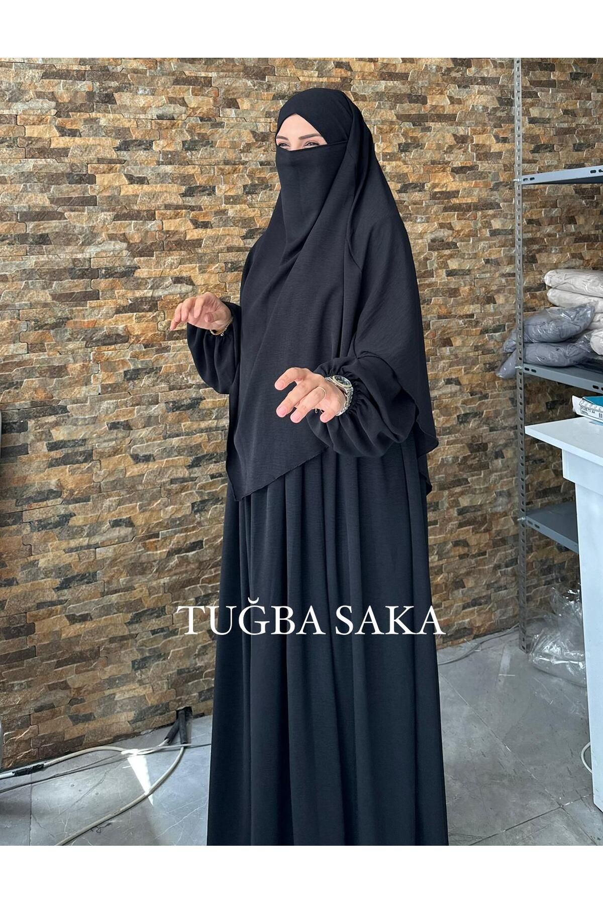 Hijab ELBİSE - SUFLE AYROBİN KUMAŞ TAKIM