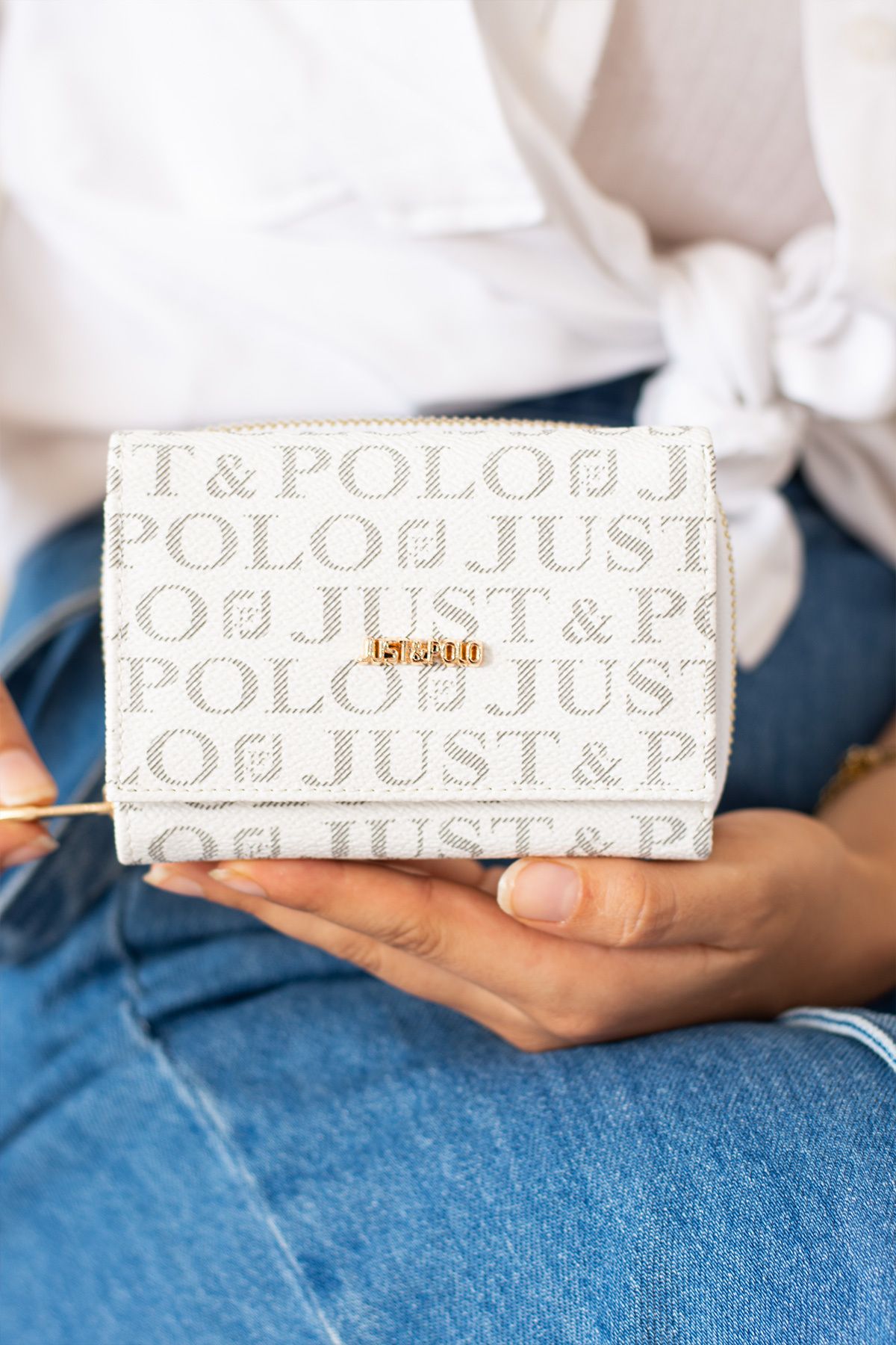 Just Polo Mia 02 Çok Gözlü Küçük Boy Kadın Cüzdan (Ebat : En 12 cm x Boy 10 cm)