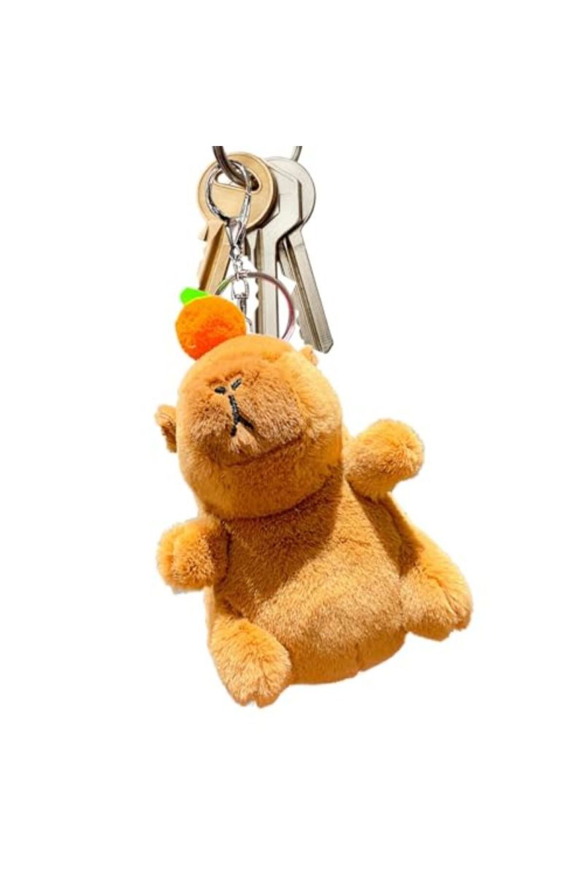 YVZ Sevimli Kapibara Peluş İçi Yumuşak Peluş Anahtarlık Capybara Oyuncak Figür Yüksek Kalite