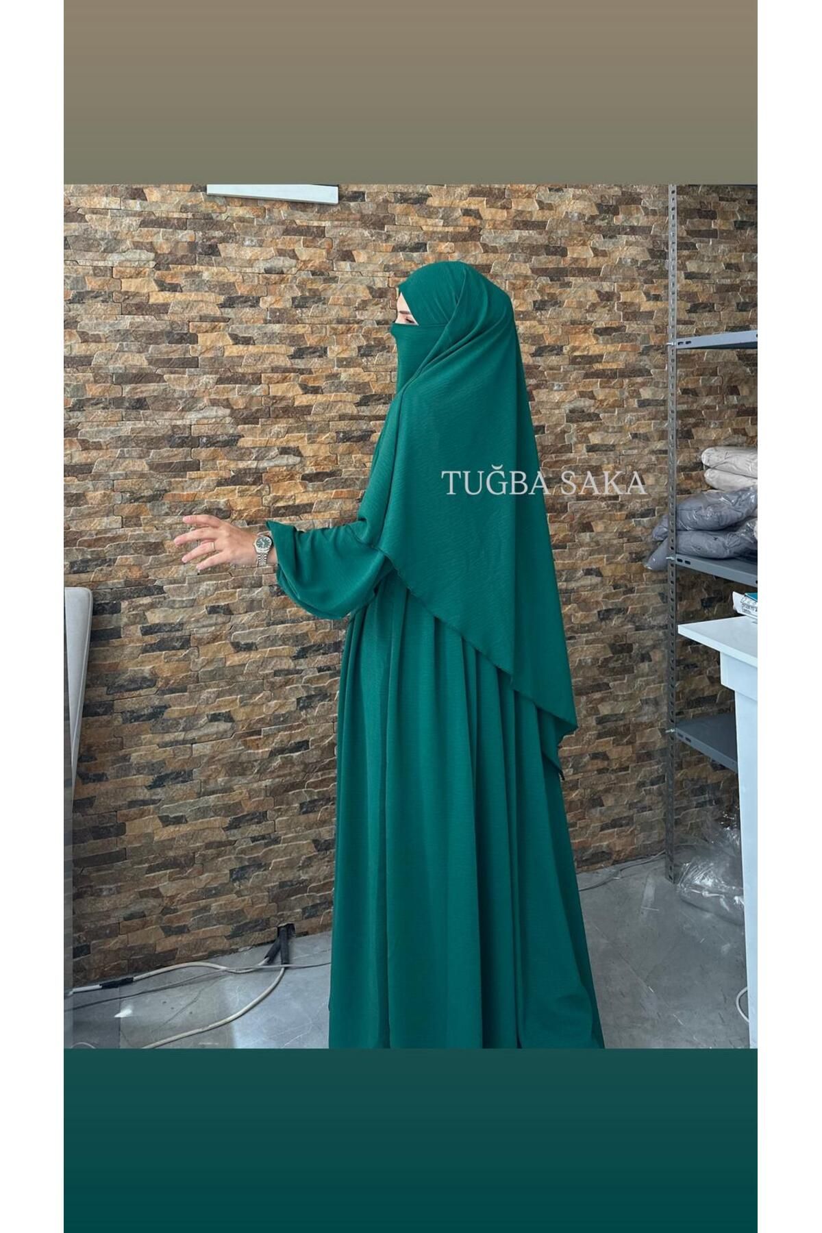 Hijab ELBİSE - SUFLE AYROBİN KUMAŞ TAKIM