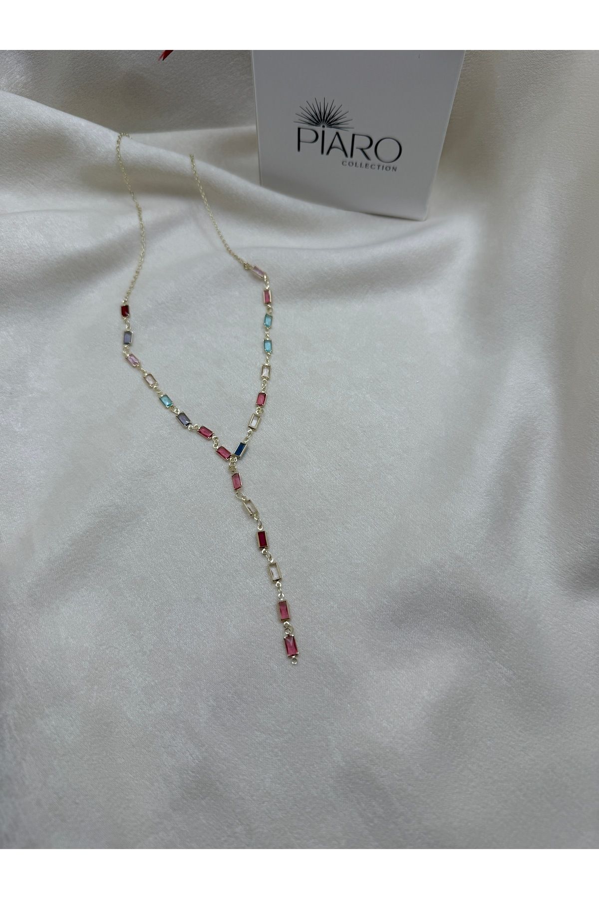 Piaro Collection Çelik Renkli Y Kolye 60cm