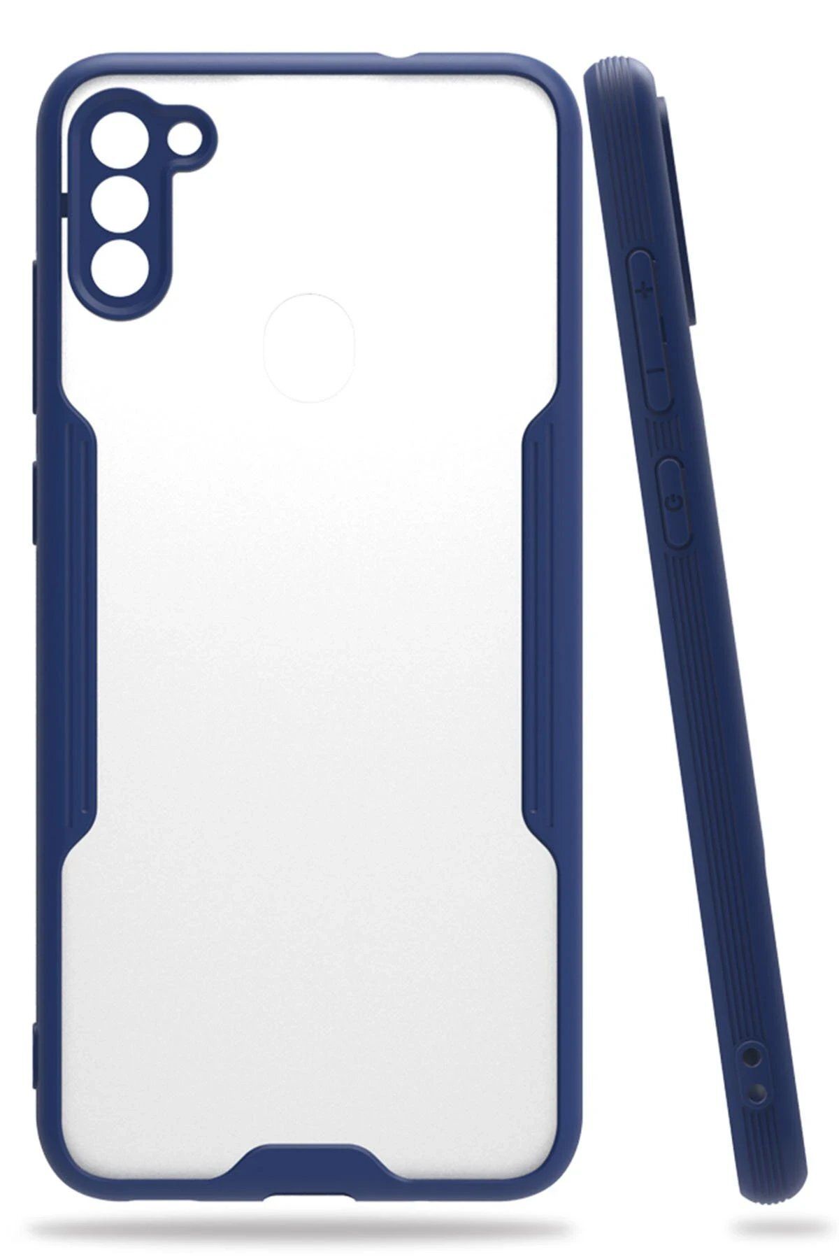 Tilmiz Samsung Galaxy A11 Kılıf Platin Silikon - Lacivert