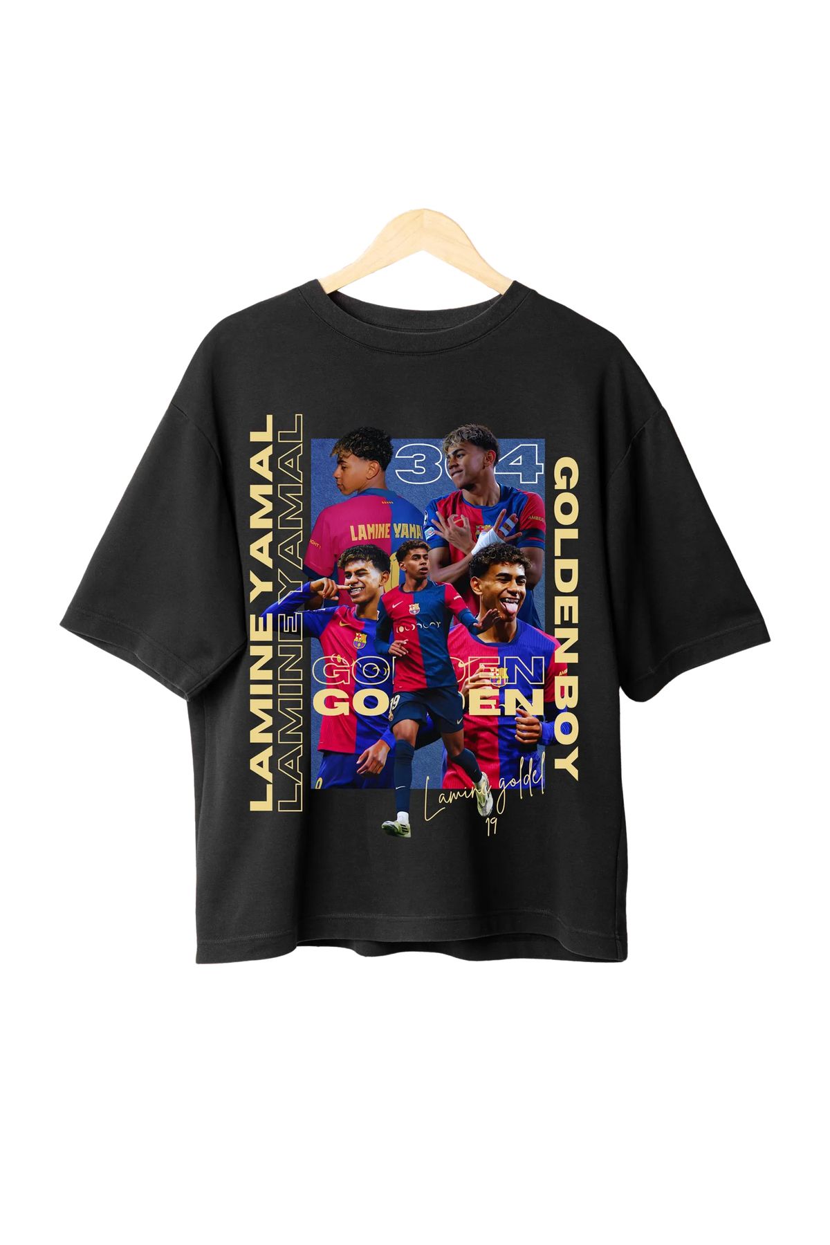 EZ Design Lamine Yamal - Baskılı Oversize T-shirt