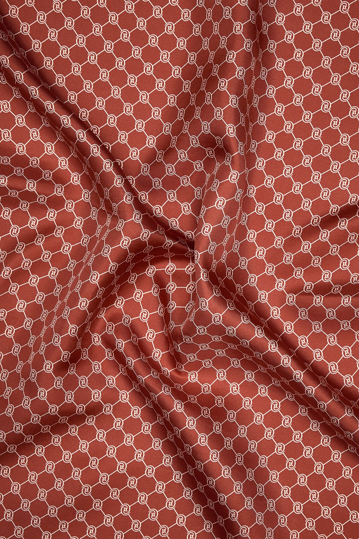 Vakko ÖZEL SERİ %100 İPEK MONOGRAM DESENLİ EŞARP
