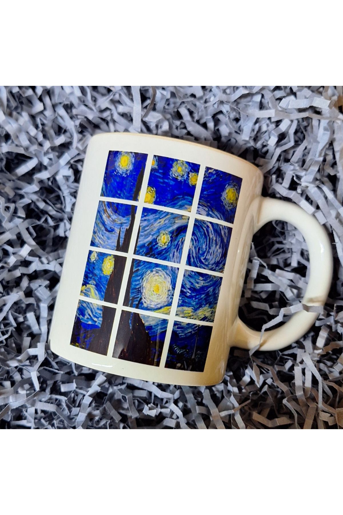Home Van Gogh “Yıldızlı Gece” Baskılı 300 ml Kişiselleştirilebilir Porselen Kupa