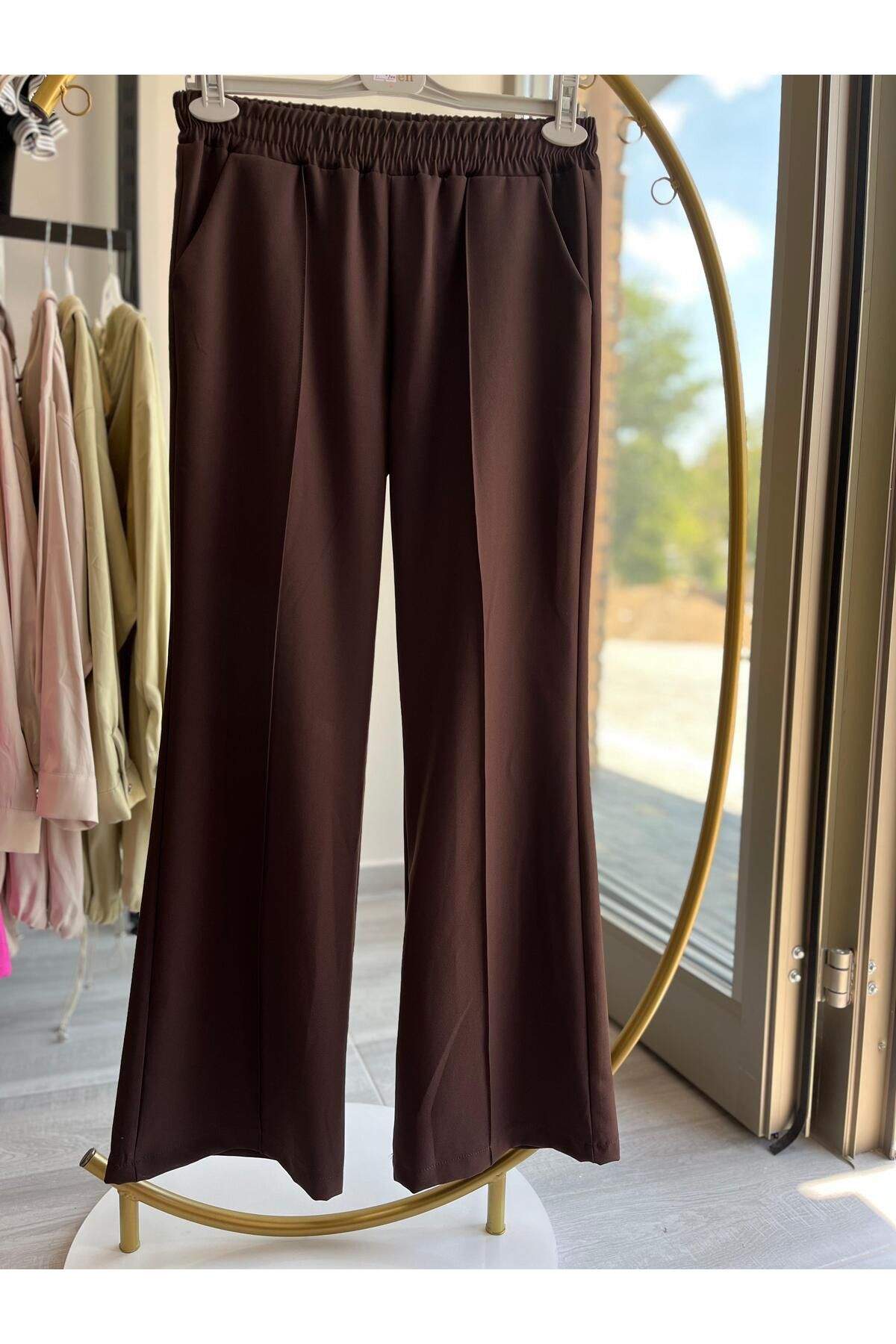 SMY BELİ LASTİKLİ CEPLİ KUMAŞ PANTOLON