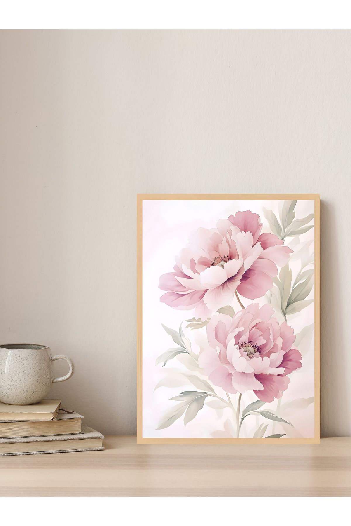 Tuba Decor Tek parça Ahşap Çerçeve Görünümlü MDF Tablo