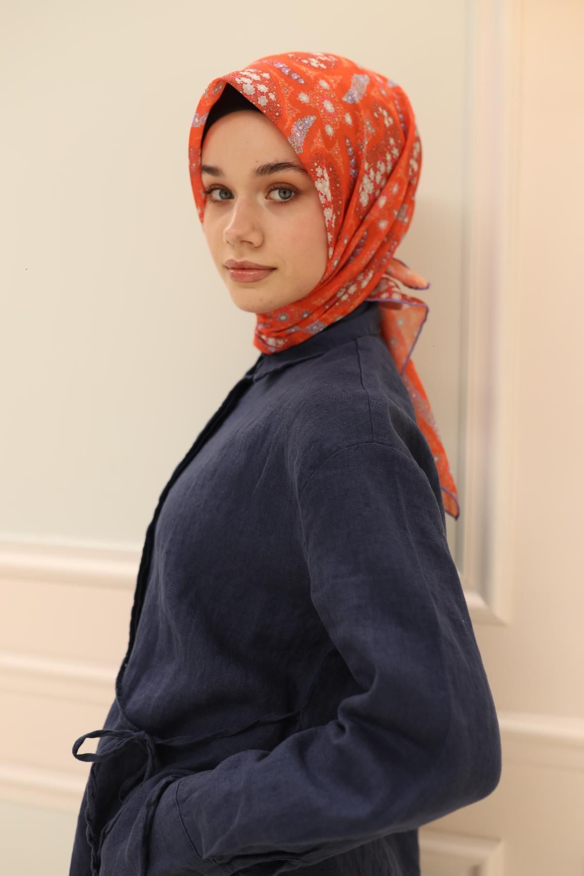 Silk Home 01 Silk Home Minik Desenler Soft Eşarp