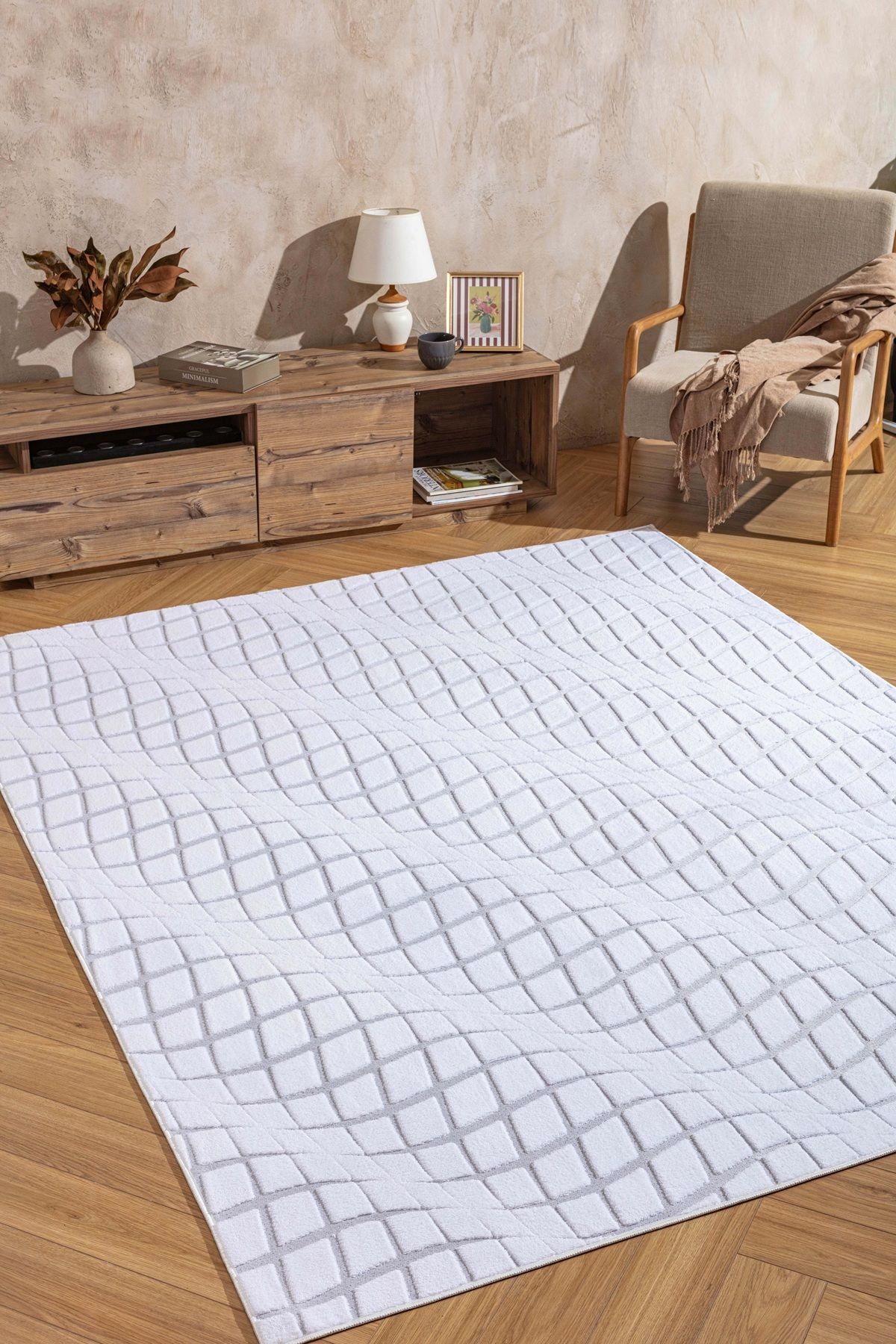 West Home Makinede yıkanabilir kaymaz taban premium kalite peluş mutfak halısı salon halısı ve yolluk