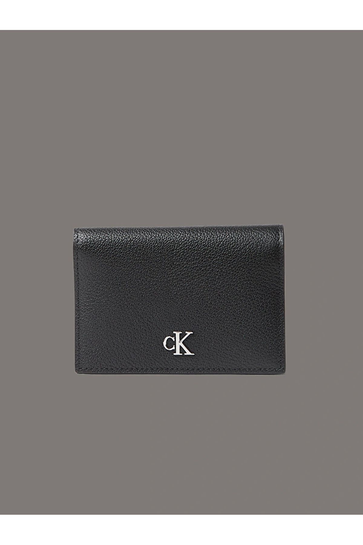 Calvin Klein Jeans MIN MONOGRAM 6CC FLAP CARDCASE Kadın Siyah Kartlık LV04F1063G-UB1