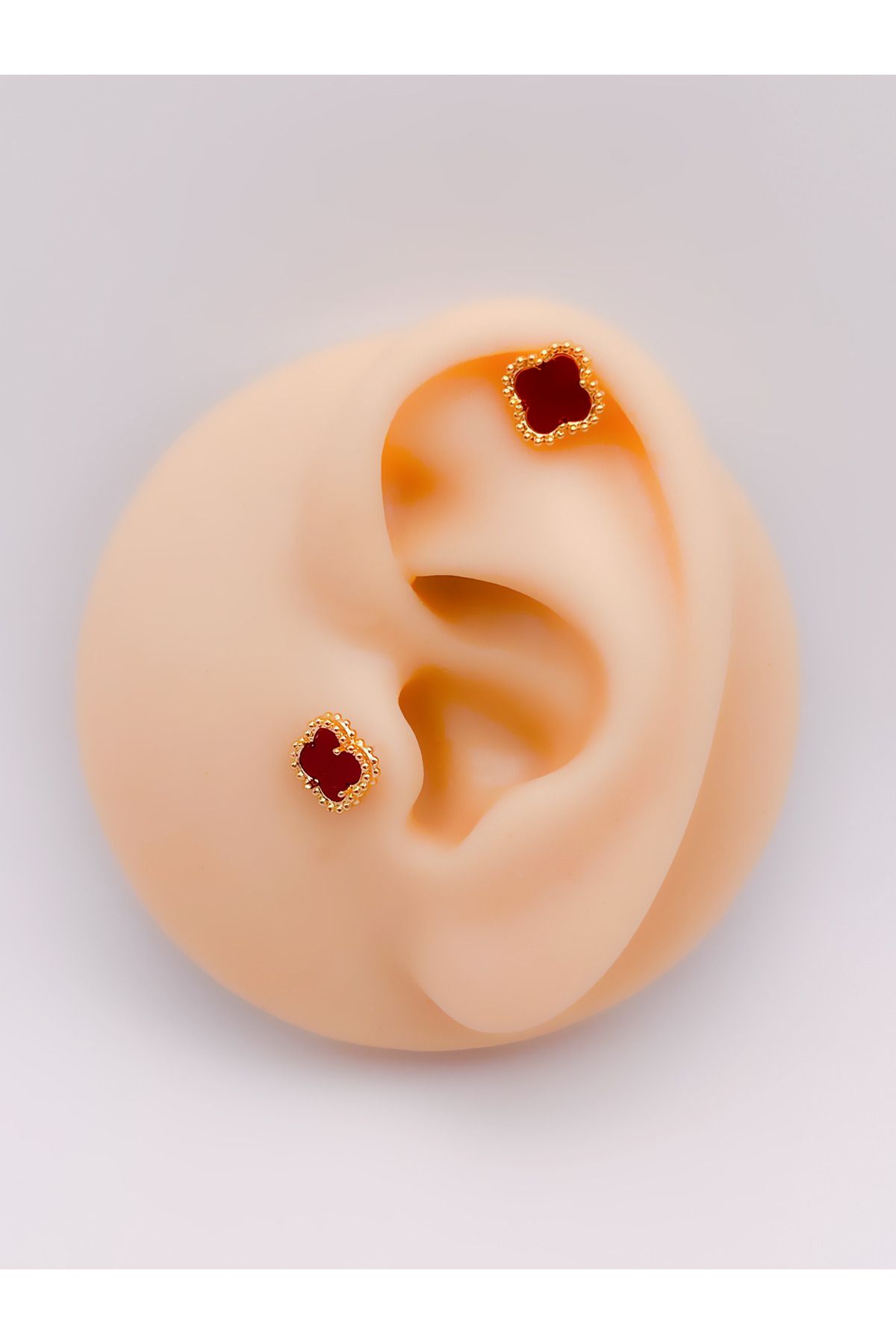 Trinos Cerrrahi Çelik Piercing ( Pirsing ) Fiyonklu Kedi Tragus Helix Piercing (1adet)