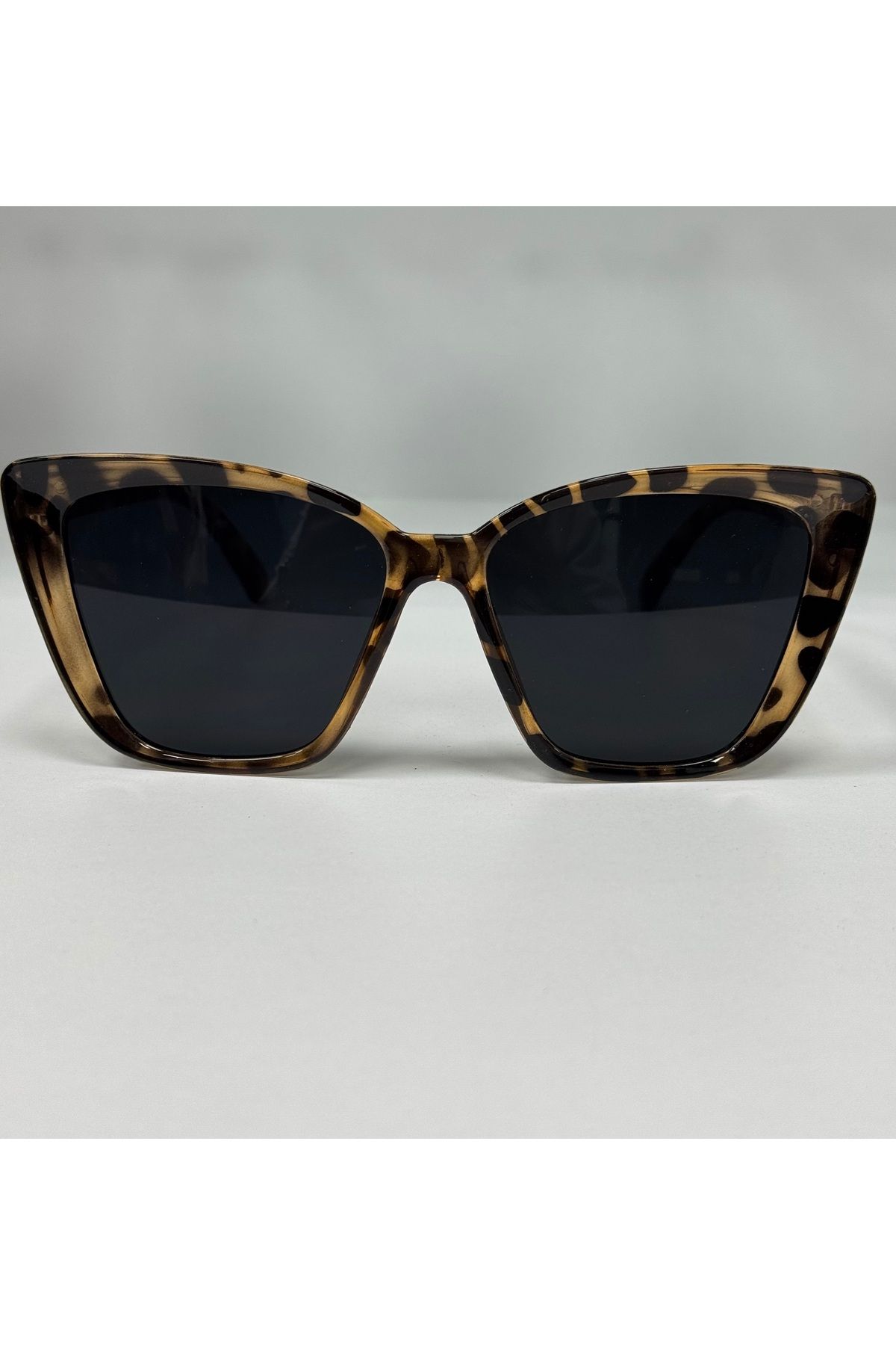 VLDORO Unisex leopar desenli kedi model güneş gözlüğü