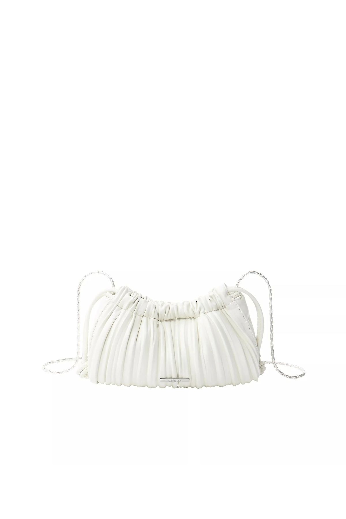 Calvin Klein Jeans PLISSE MINI DRAWSTRING BAG Kadın Beyaz Çanta LV04F3077G-FUP