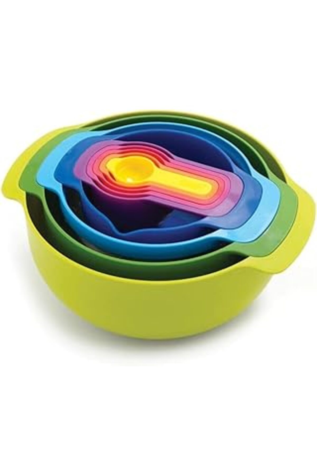 Mu Art Ahşap Joseph Joseph Nest 9 Plus Karıştırma Kase Seti - Çok Renkli Tek Ebat Zjp 40031