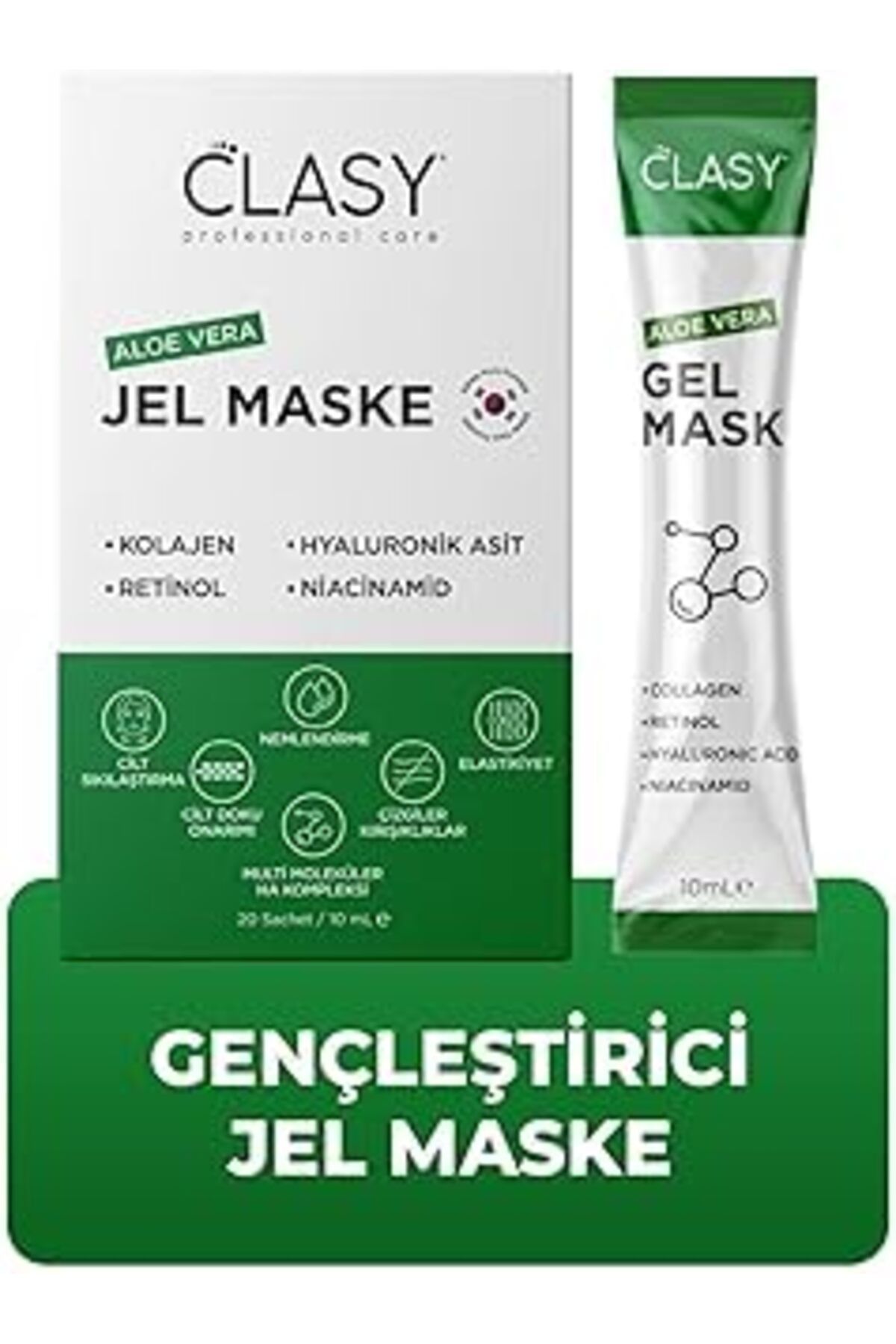ASİTAN Clasy Care Aloevera Gel Mask - Gençleştirici Jel Maske