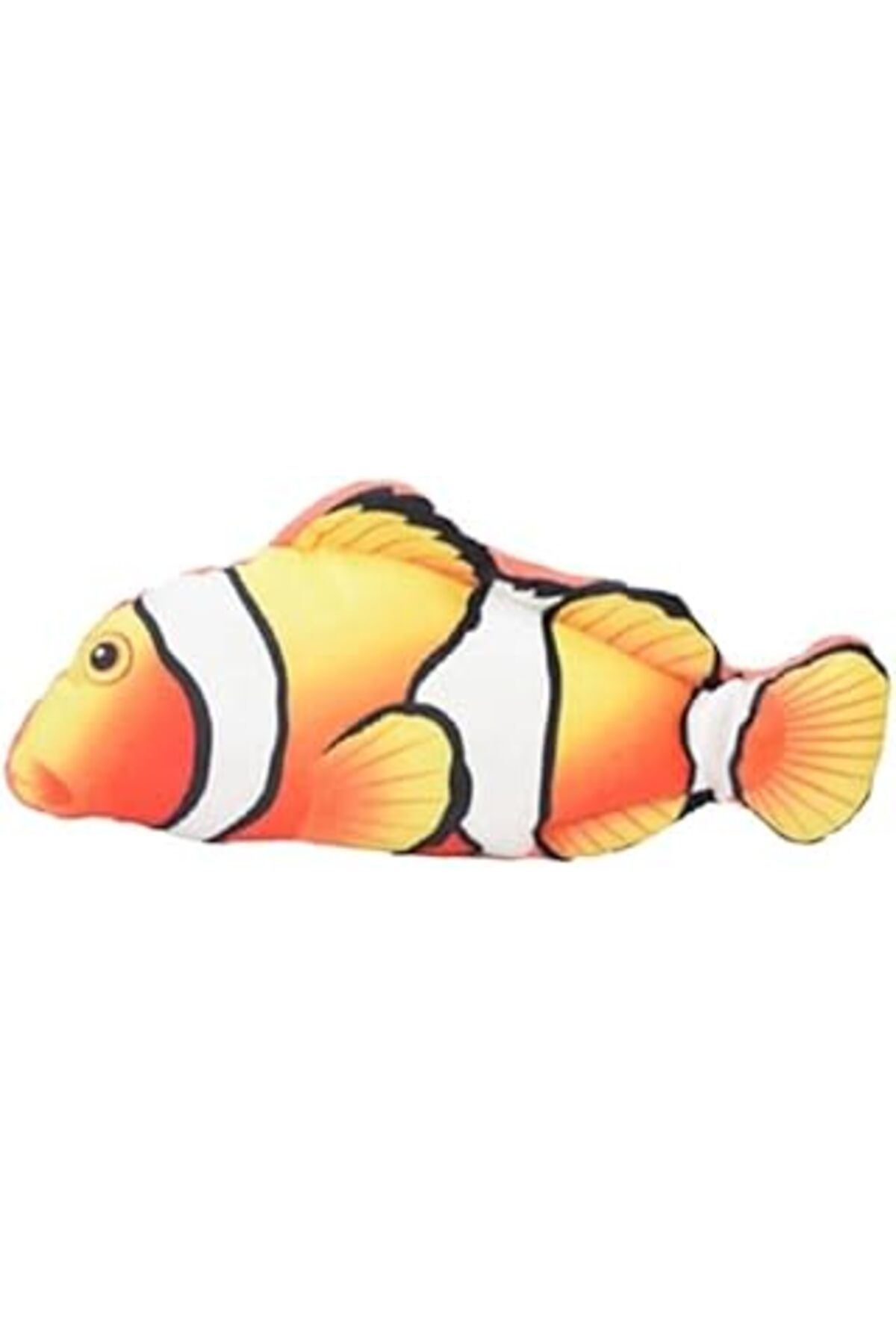 Mu Art Ahşap Tineke Peluş Kedi Oyuncağı Balık Kedi Nanesi Otlu Çıngıraklı 1 Adet Palyaço Açık