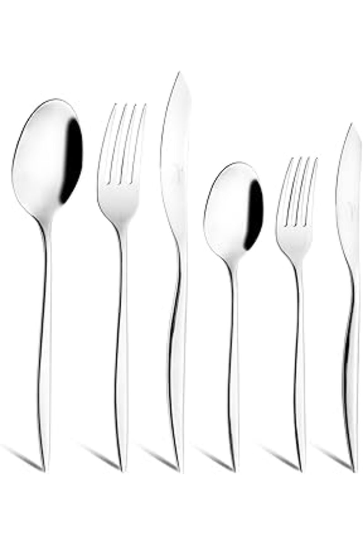 Mu Art Ahşap 3403 60 Parça 12 Kişilik Çatal Kaşık Seti