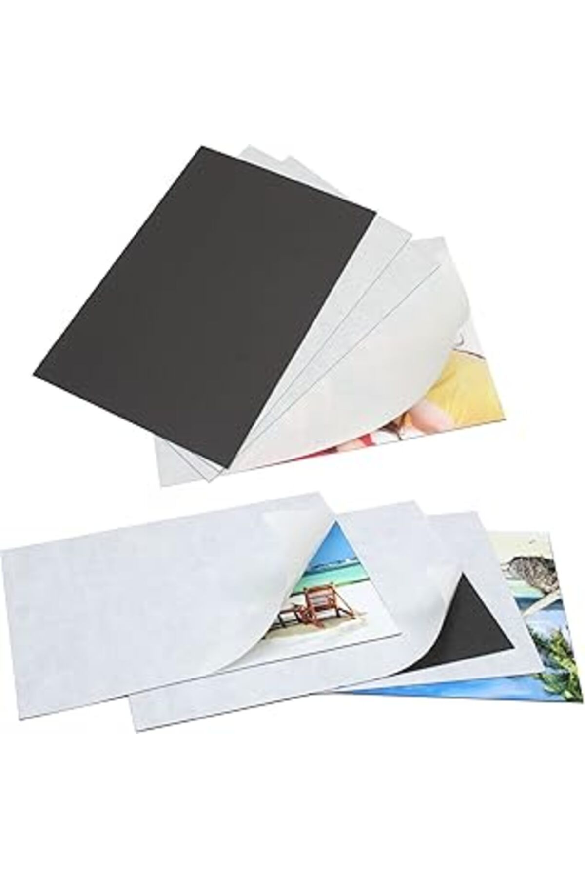 Qedii Hdg 4 Adet Kendinden Yapışkanlı Fotoğraf Magnet Mıknatıs, 21X30 Cm (A4 Ebat) Levha Foto Magnet