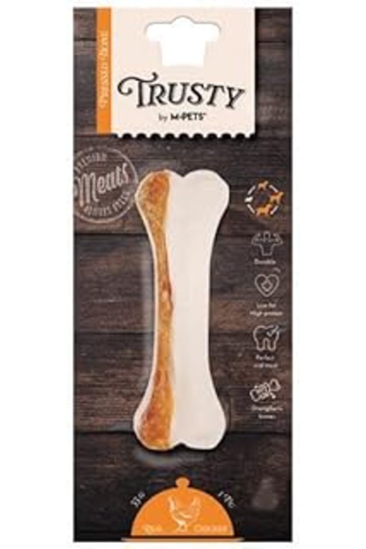 ASİTAN M-Pets Trusty Chicken Press Kemik 55 Gr 12,7 Cm