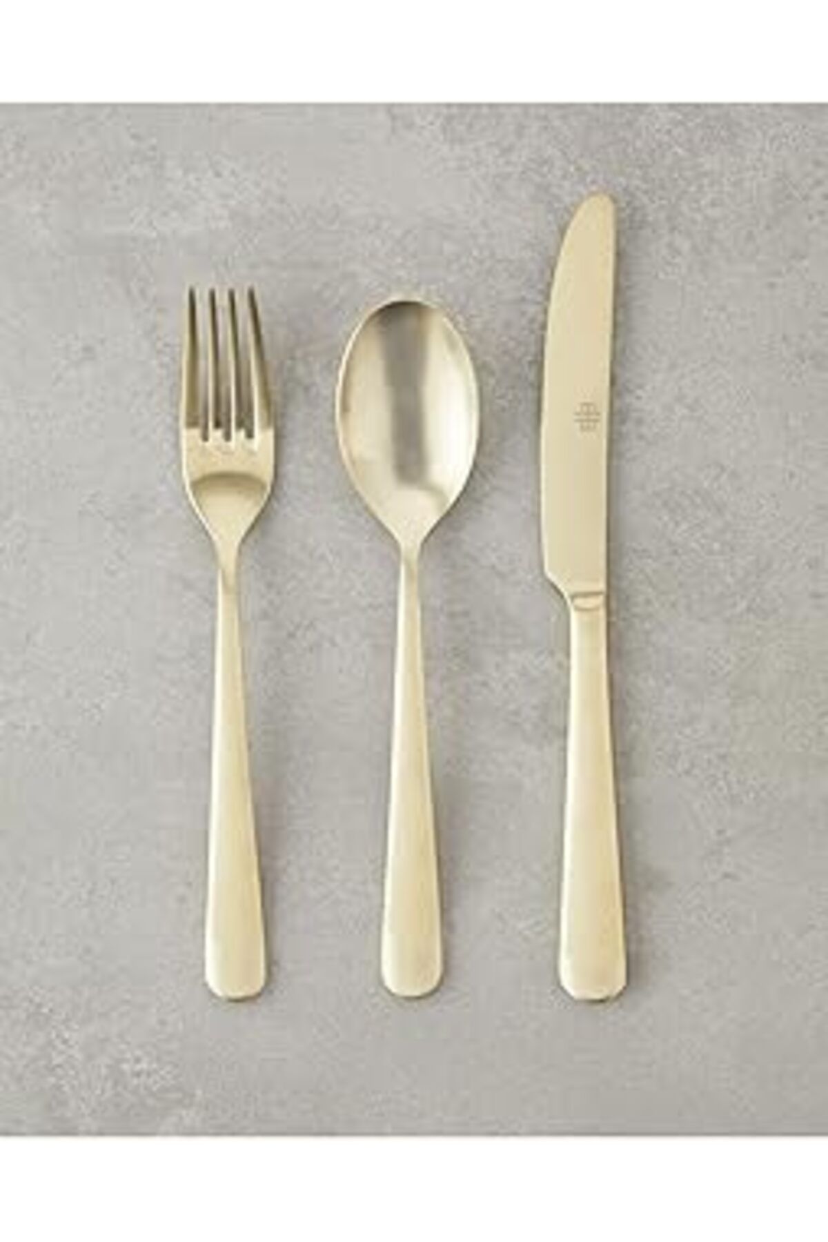 ASİTAN English Home Leptis 18/10 Paslanmaz Çelik Çatal Kaşık Bıçak Tk. 18 Parça 6 Kişilik Gold