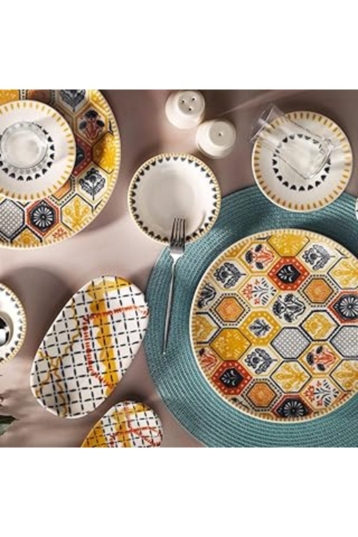 ASİTAN Gala Krem 6 Kişilik 30 Parça Kahvaltı Takımı Db2755