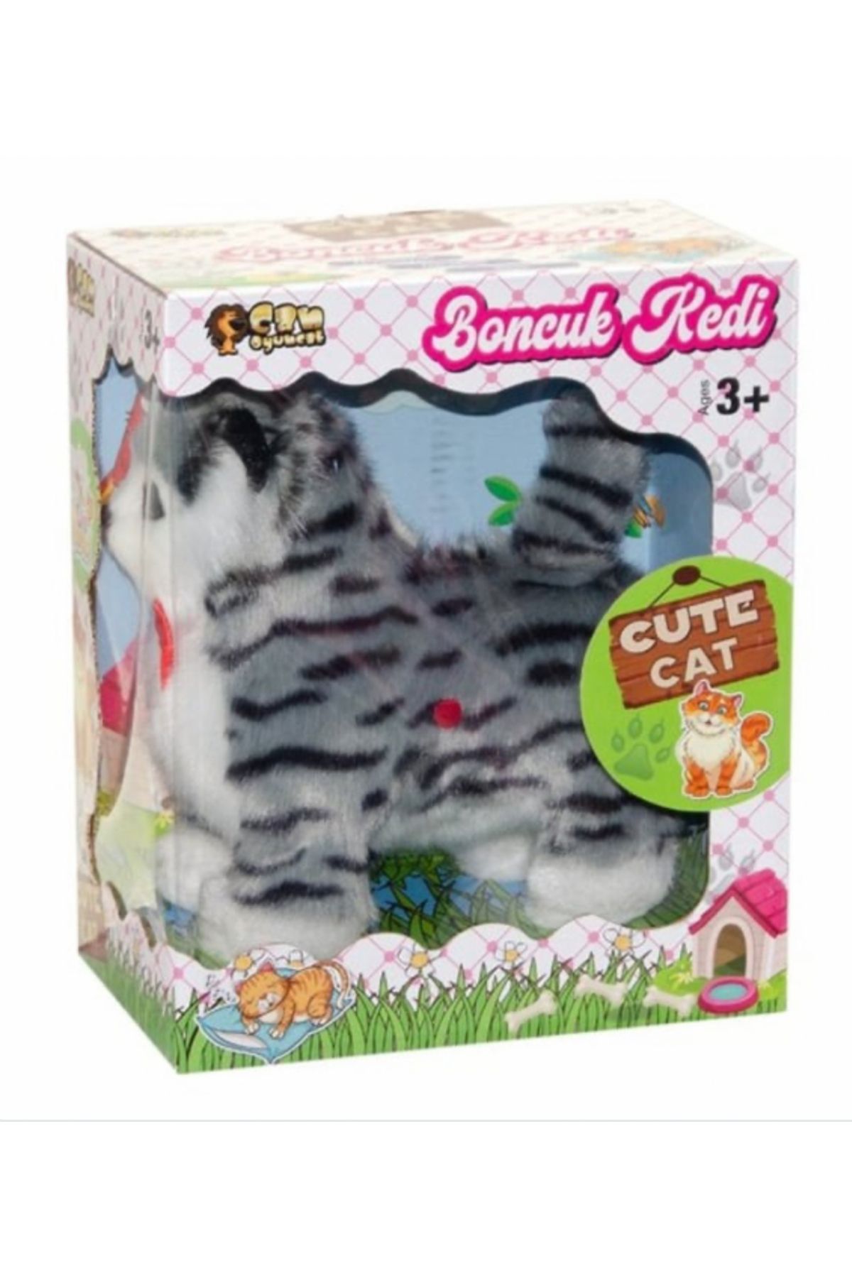 CAN OYUNCAK Miyavlayan Hareketli Boncuk Kedi