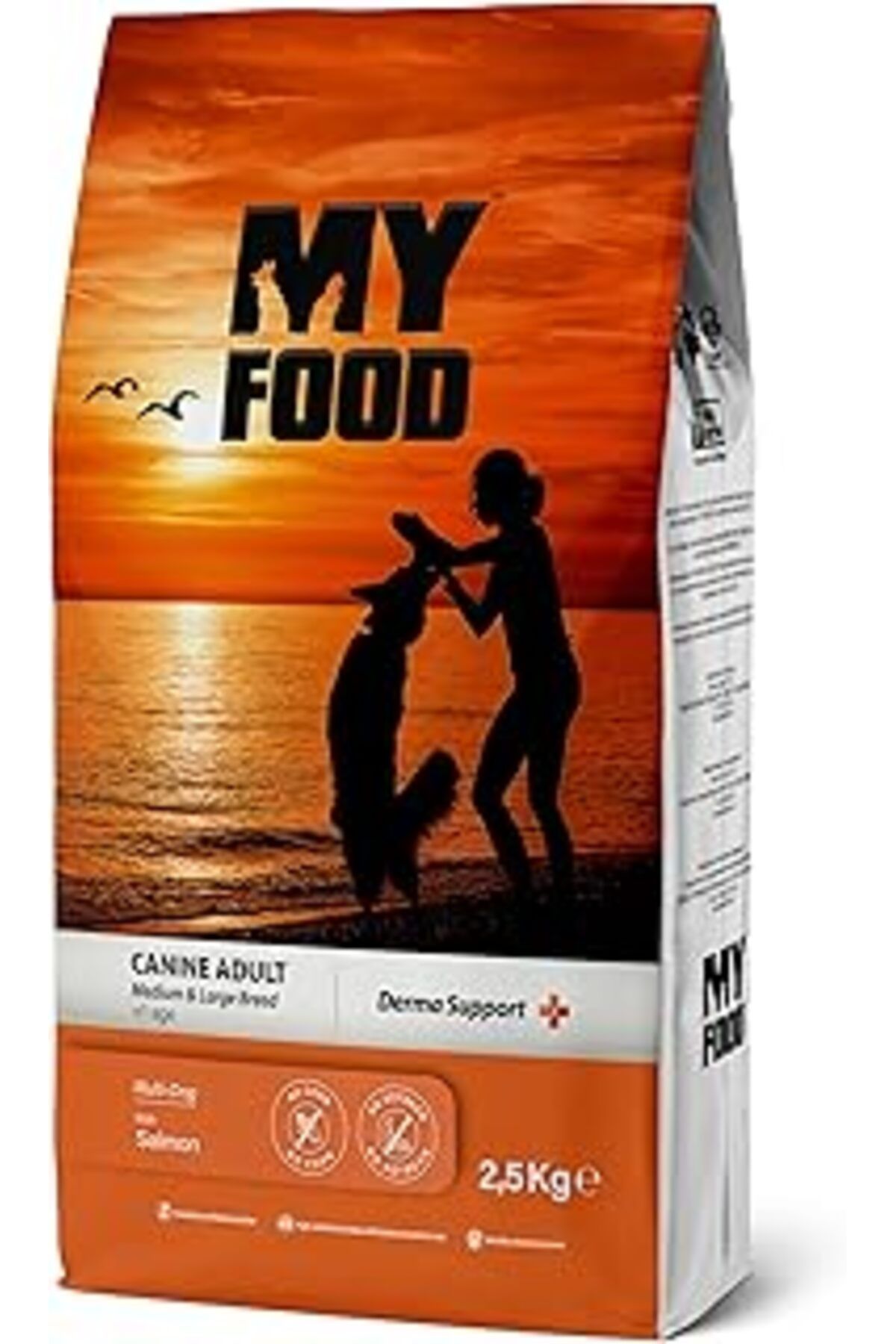 Mu Art Ahşap Myfood Yetişkin Köpek Maması Orta-Büyük Irk Somonlu 2,5 Kg