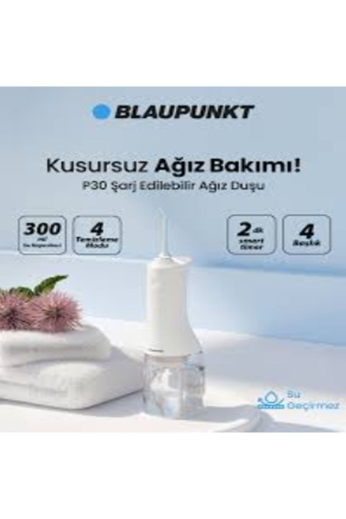 Blaupunkt P30 Şarj Edilebilir Ağız Duşu Beyaz