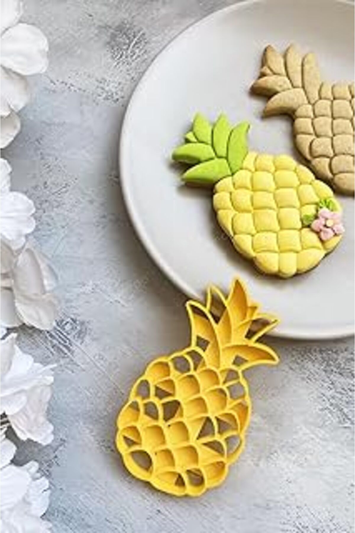 NETWORK ART Cestopieno Ananas Hamur Şekillendirici/Kurabiye Kalıbı - Sarı