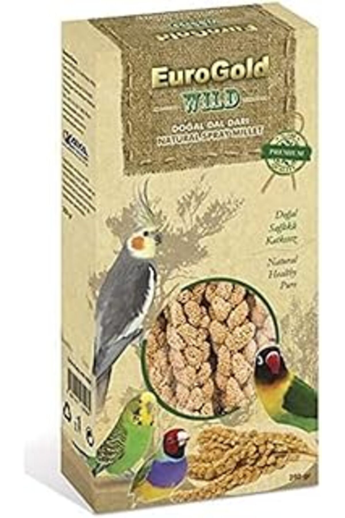 Mu Art Ahşap Eurogold 4513028 Doğal Dal Darı Kuş Yemi, 250 Gr