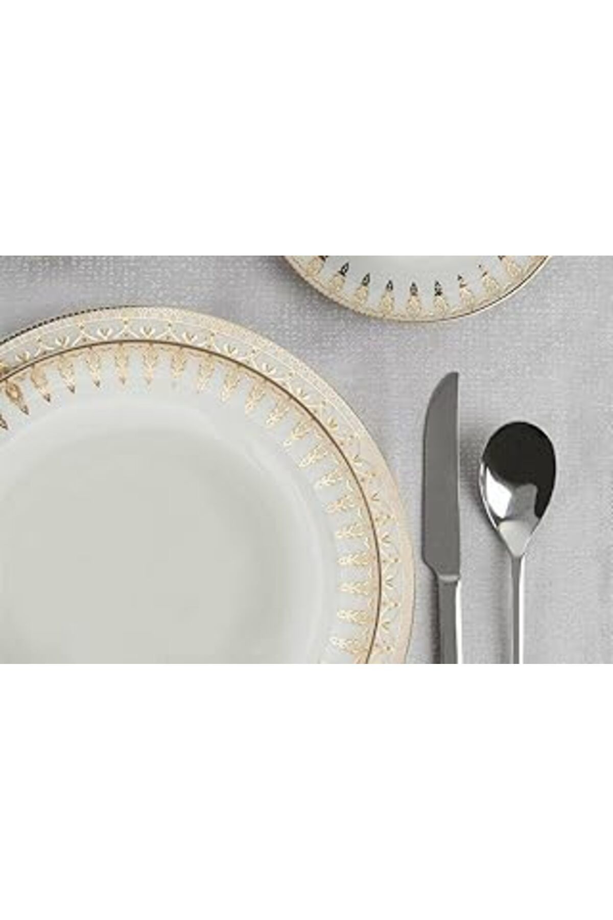 Mu Art Ahşap Porland Firuze 60 Parça 12 Kişilik Yemek Takımı