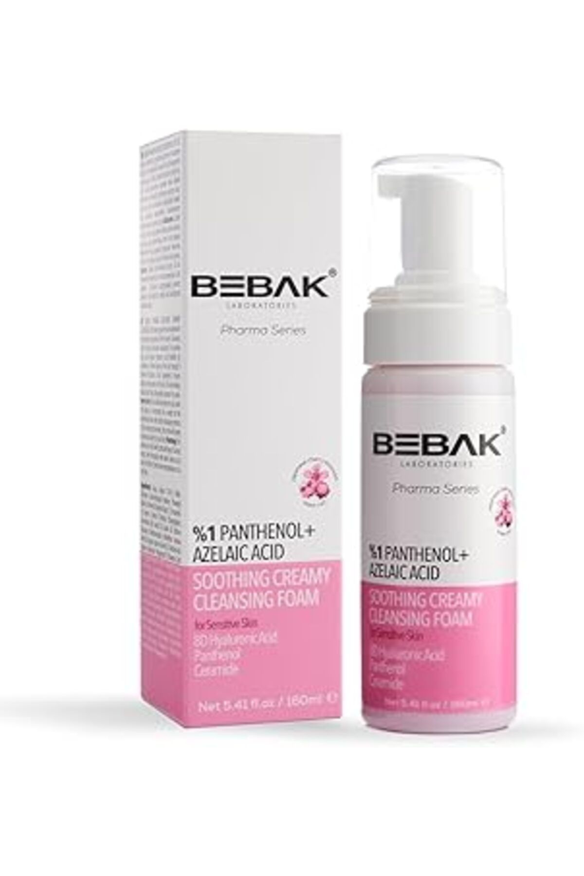 NETWORK ART Bebak Pharma Series Hassas Ciltler İçin Yatıştırıcı Temizleme Köpüğü 160 Ml