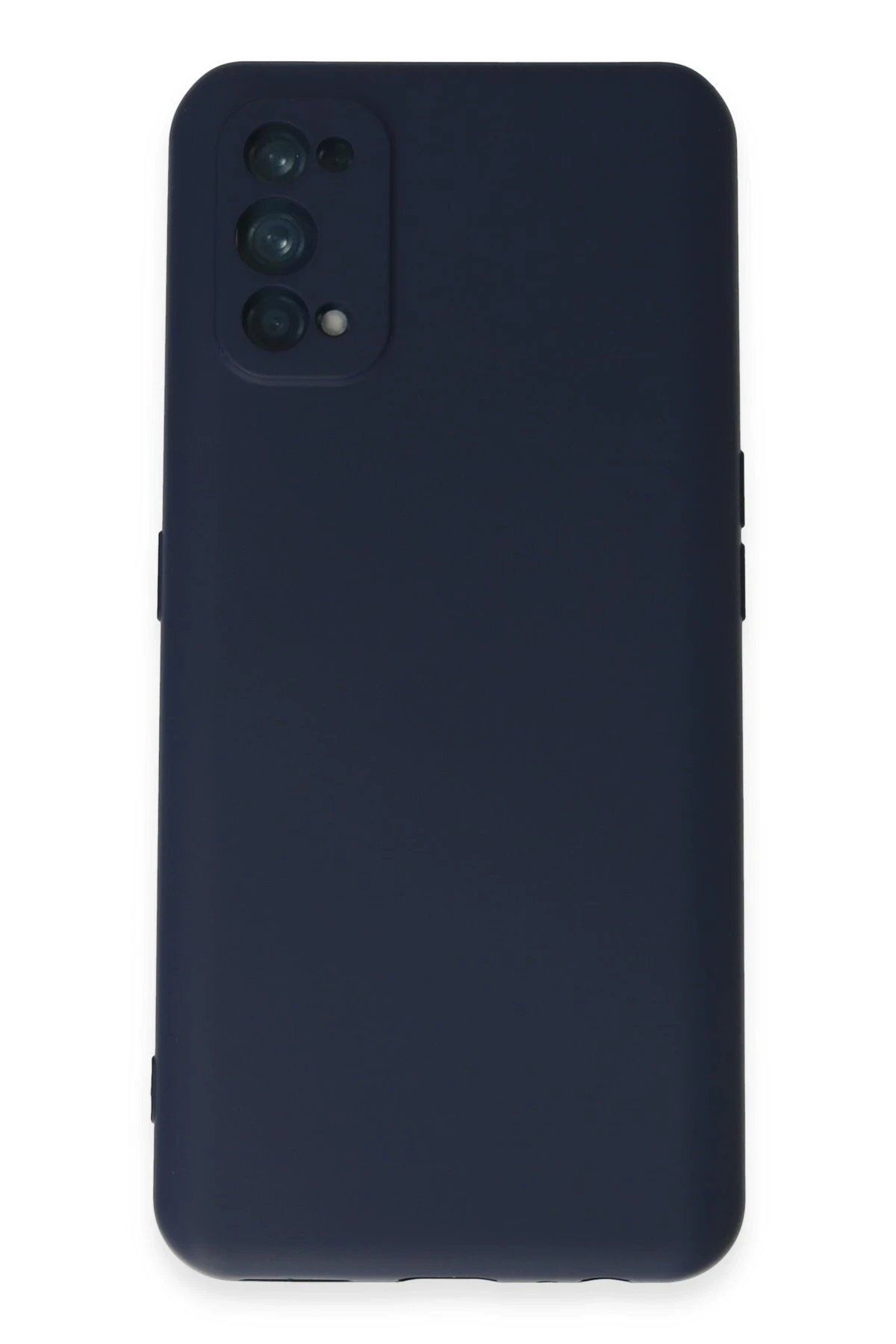 Toptan Bulurum Realme 7 Pro Kılıf Nano içi Kadife Silikon - Lacivert