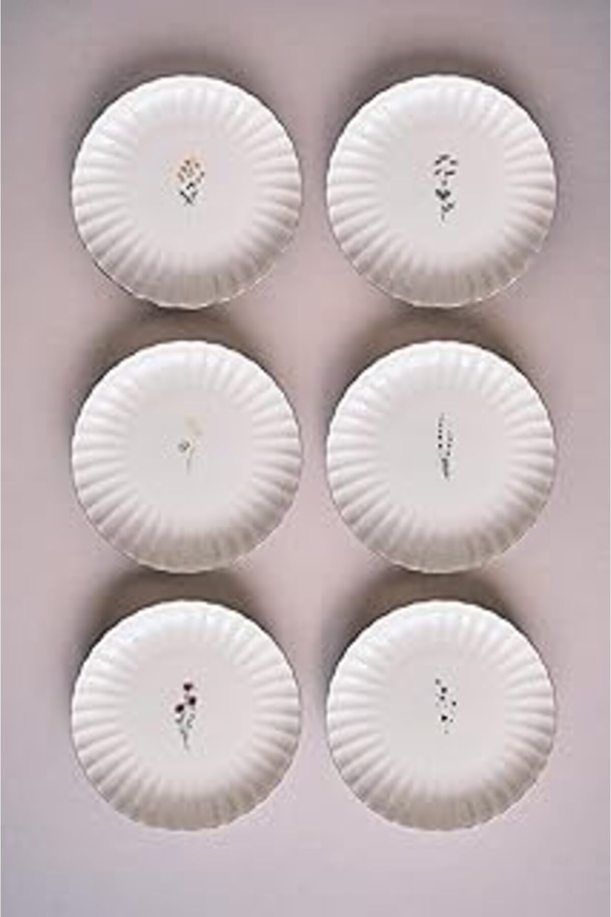 Mu Art Ahşap Porselen Tiny Miny 6 Parça 21 Cm Pasta Takımı