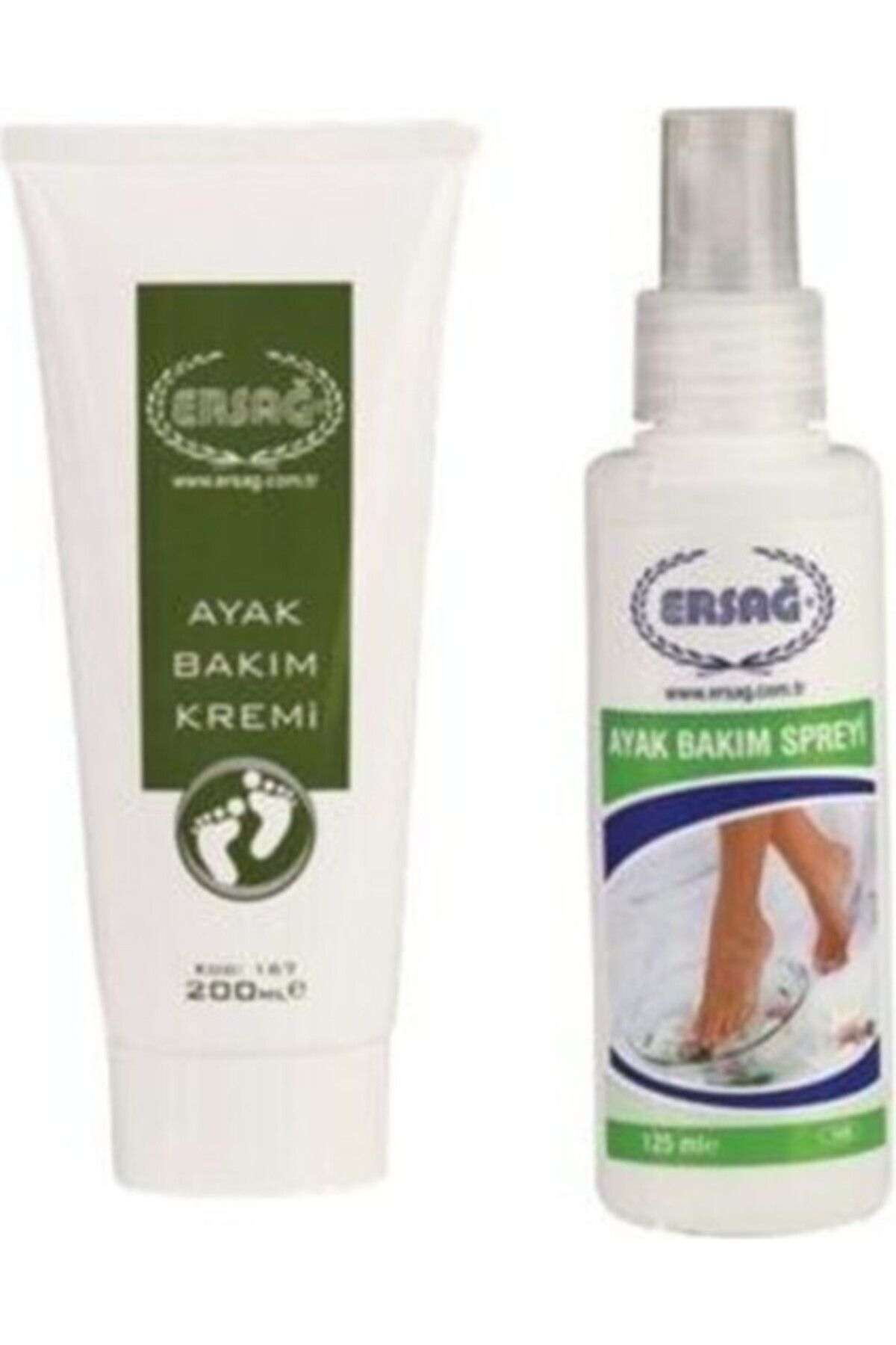 Ersağ Ersağ Ayak Bakım Kremi 200 Ml*ayak Bakım Spreyi 125 ml