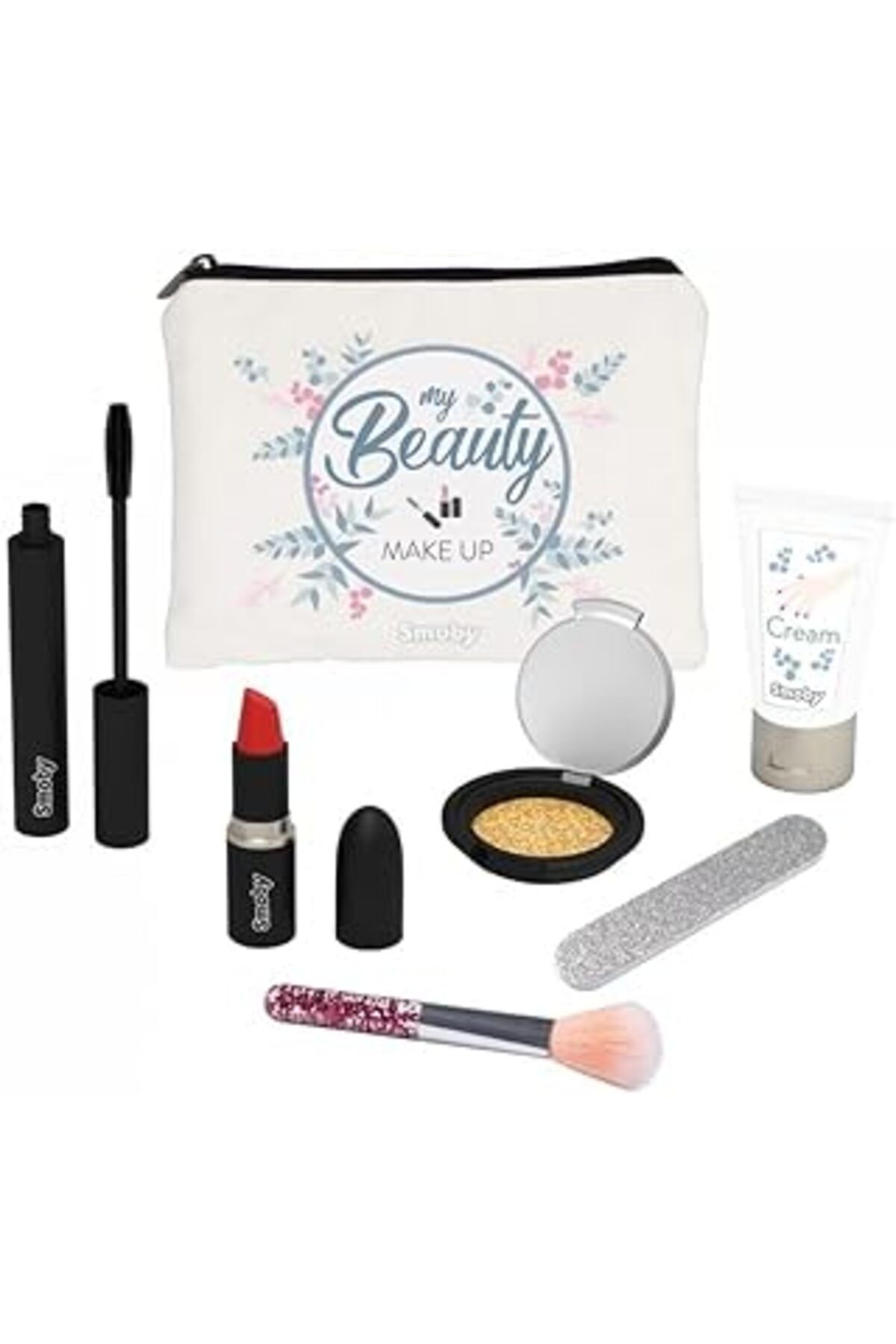 Mu Art Ahşap Smoby My Beauty Makyaj Kozmetik Ürünleri Çantası - Aksesuarlı Make Up Set