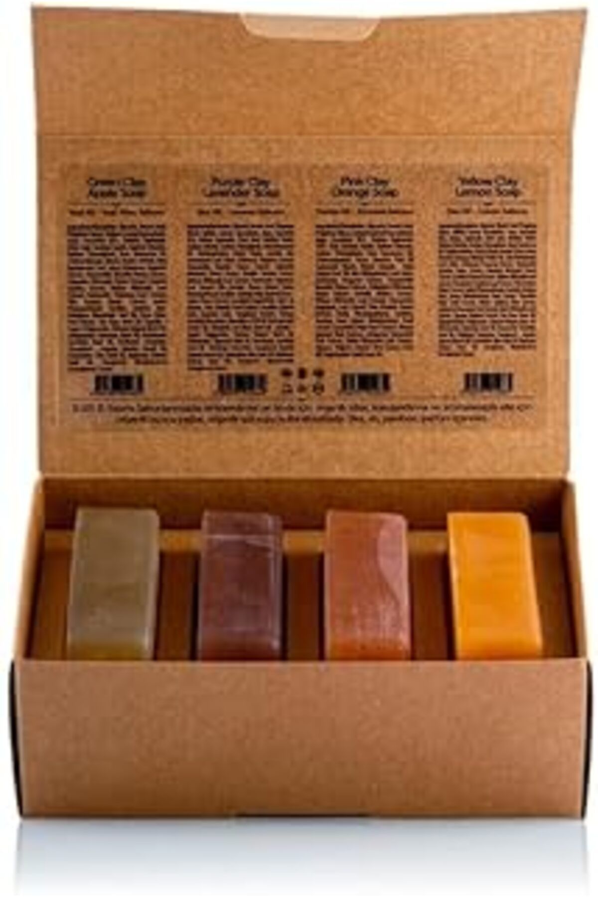 Mu Art Ahşap Dionesse Kadın Kil Sabunu Seti 4x120 gr - Yağlı, Hassas Ve Olgun Ciltler Için Doğal Kil Sabunları |