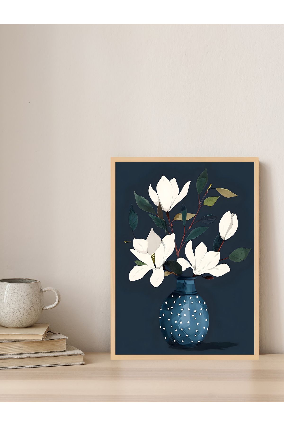 Tuba Decor Tek parça Ahşap Çerçeve Görünümlü MDF Tablo