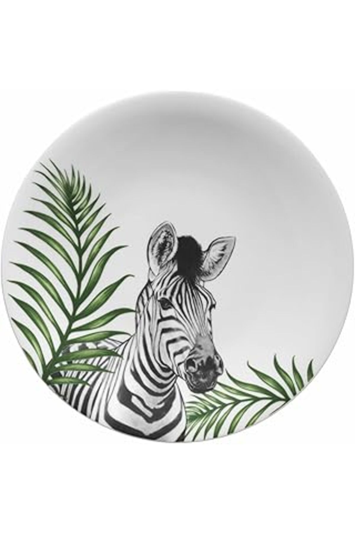 Mu Art Ahşap Porselen Doğadakiler 27 Cm Servis Tabağı Zebra Zg27Du470102893