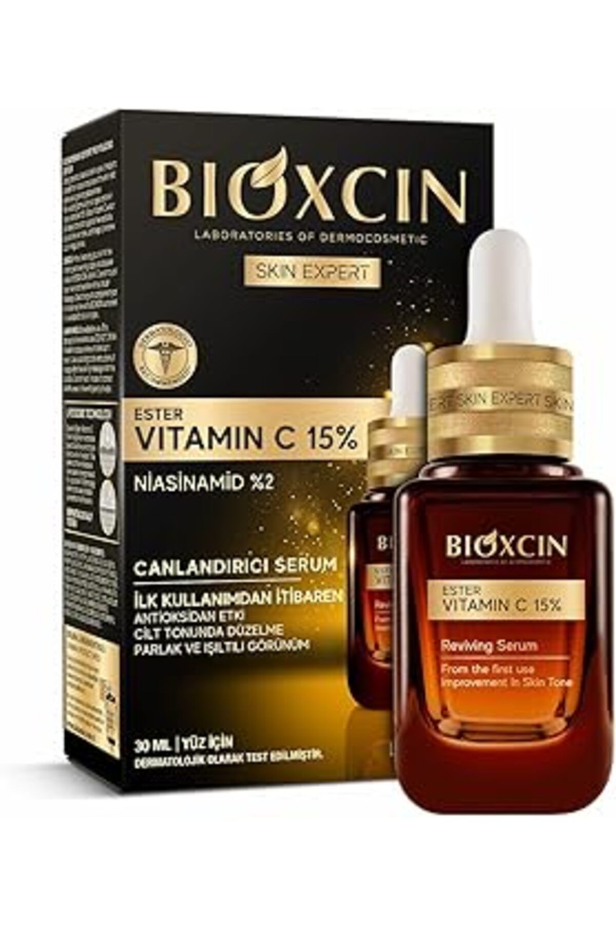 ASİTAN Ester C Vitamini Serum%15 & Niasinamid%2, Aydınlatıcı, Canlandırıcı, Renk Tonu Eşitleyici Lipozomal