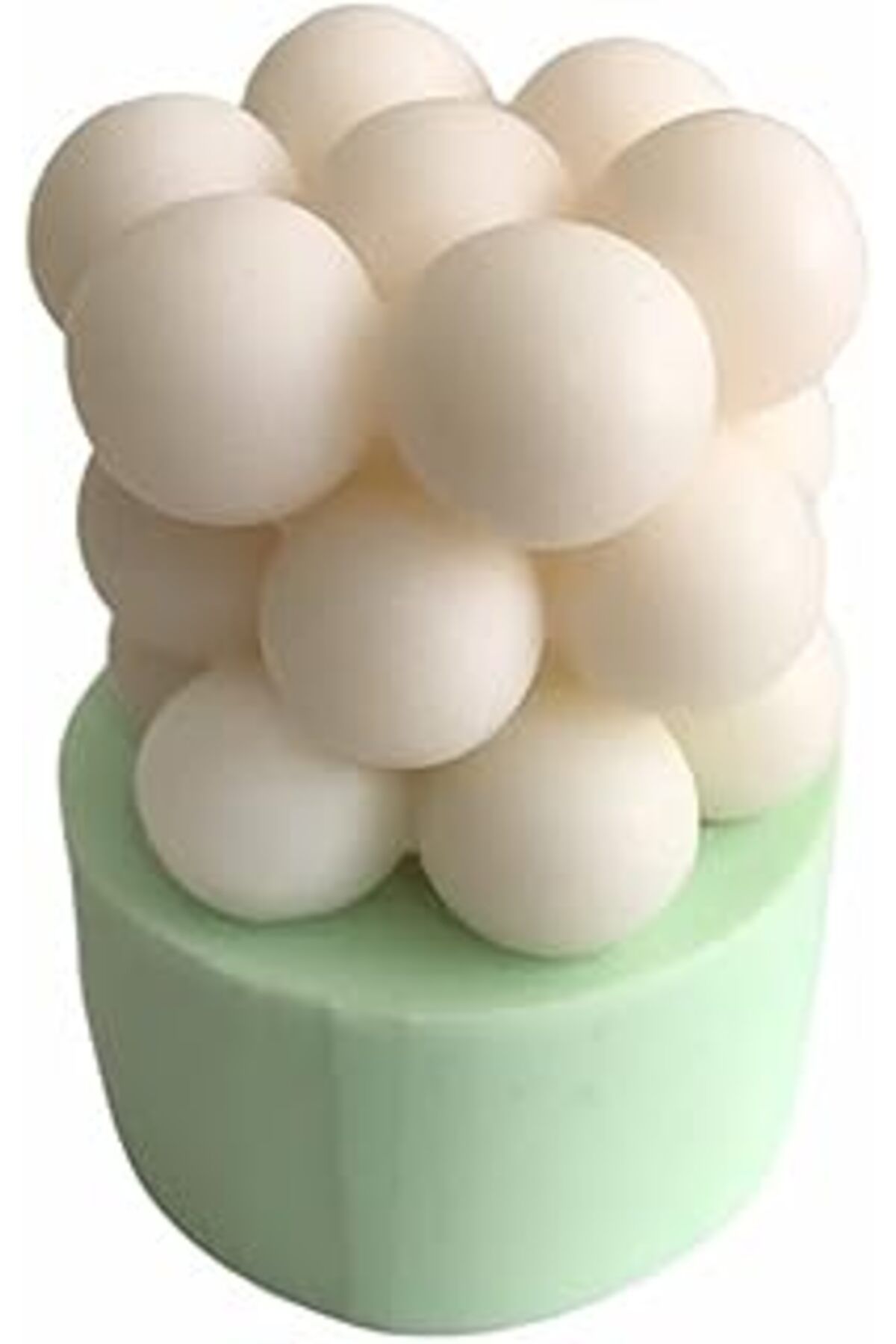ASİTAN Partivitrini Silindir Bubble Silikon Mum Kalıbı 6X6X6 Cm
