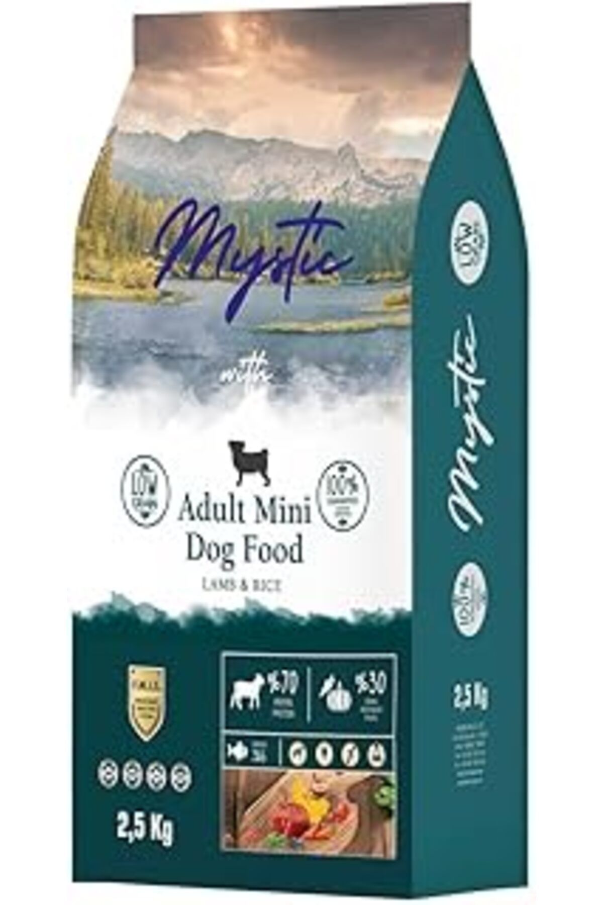 Mu Art Ahşap Mystic Az Tahıllı Yetişkin Köpek Maması Mini Orta Kuzulu 2,5 Kg