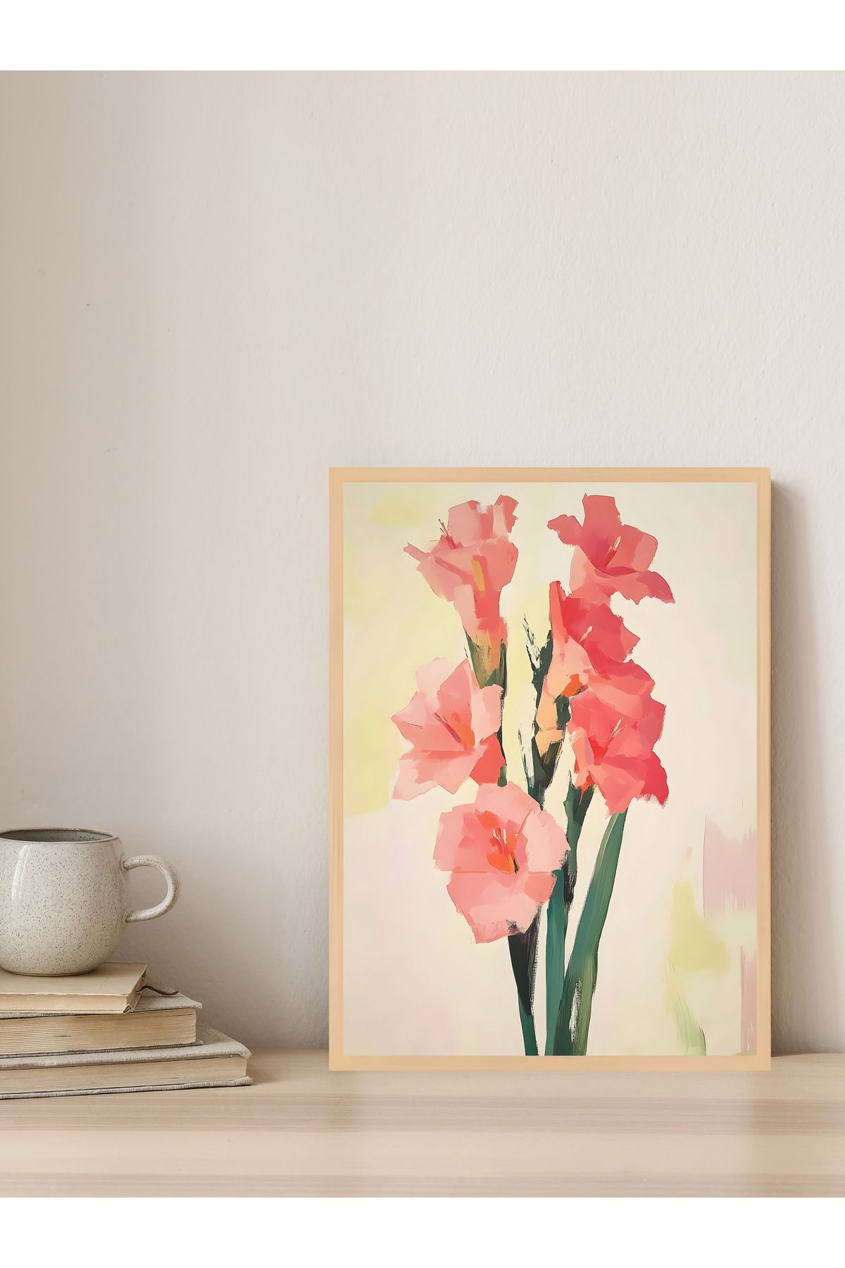 Tuba Decor Tek parça Ahşap Çerçeve Görünümlü MDF Tablo