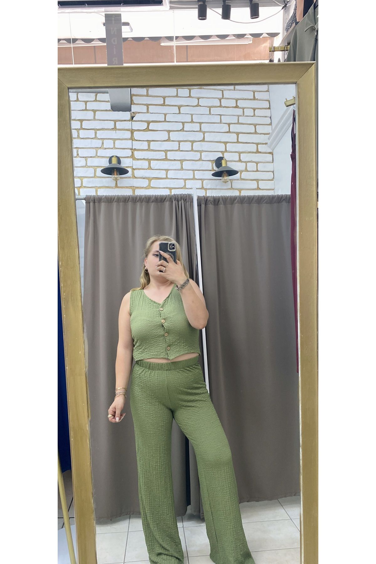 TUBA TOPTAŞ GOFRE CEPSİZ PANTOLON
