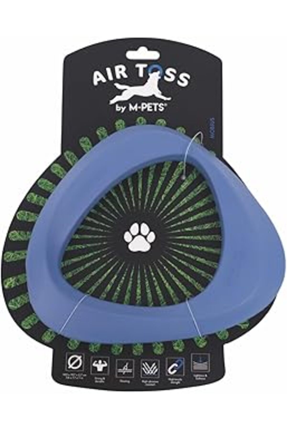 NETWORK ART M-Pets Aır Toss Mobius Dayanıklı Suda Yüzen Köpek Oyuncağı Mavi