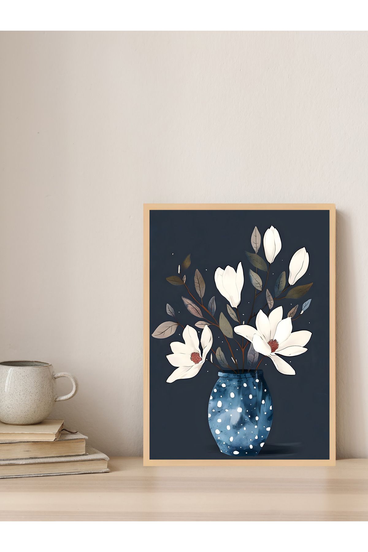 Tuba Decor Tek parça Ahşap Çerçeve Görünümlü MDF Tablo