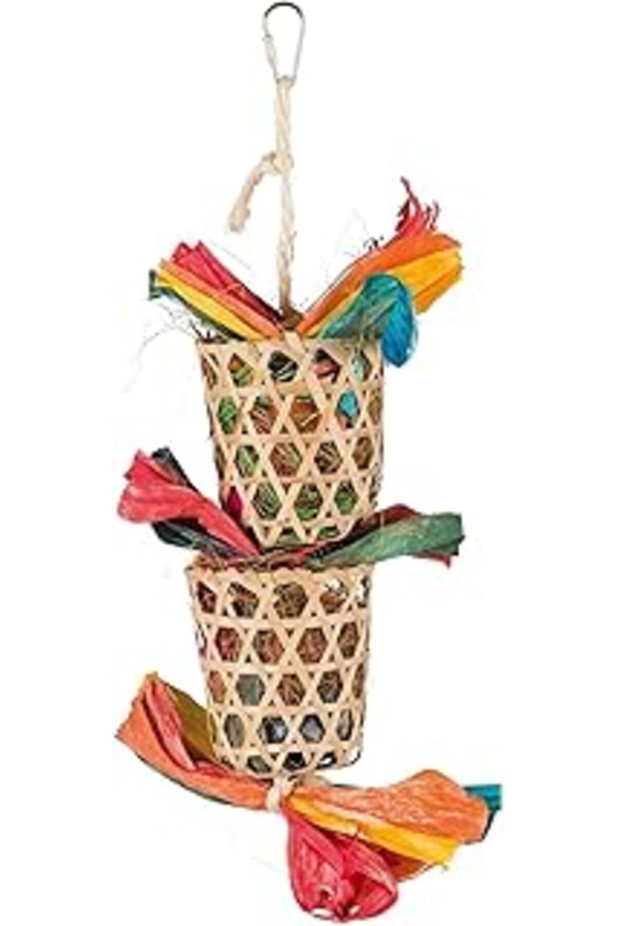 Mu Art Ahşap Trixie Kuş Oyuncağı, Doğal, 35Cm
