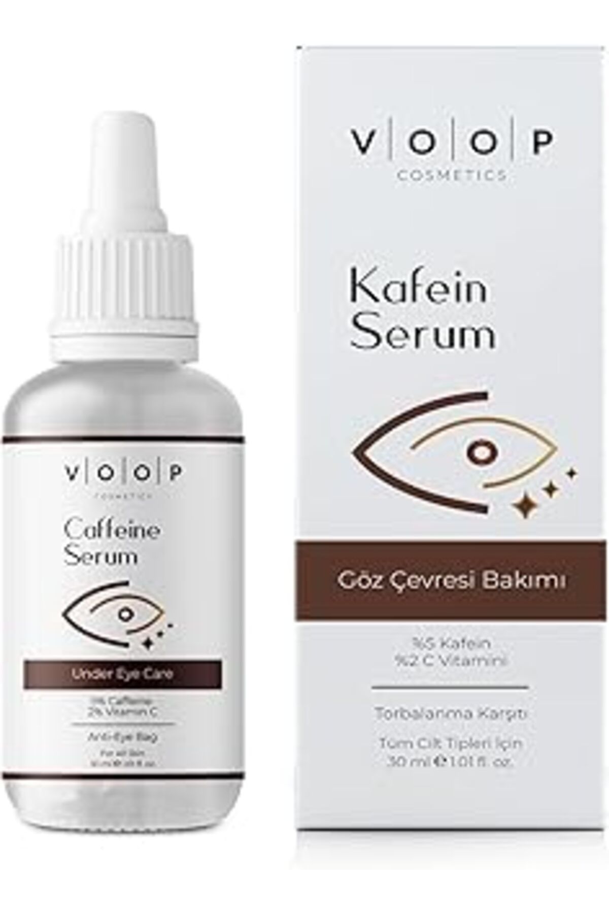 ASİTAN Kafein Göz Altı Morlukları Karşıtı 5% Caffeine 2% Vitamin C 30 ml Serum