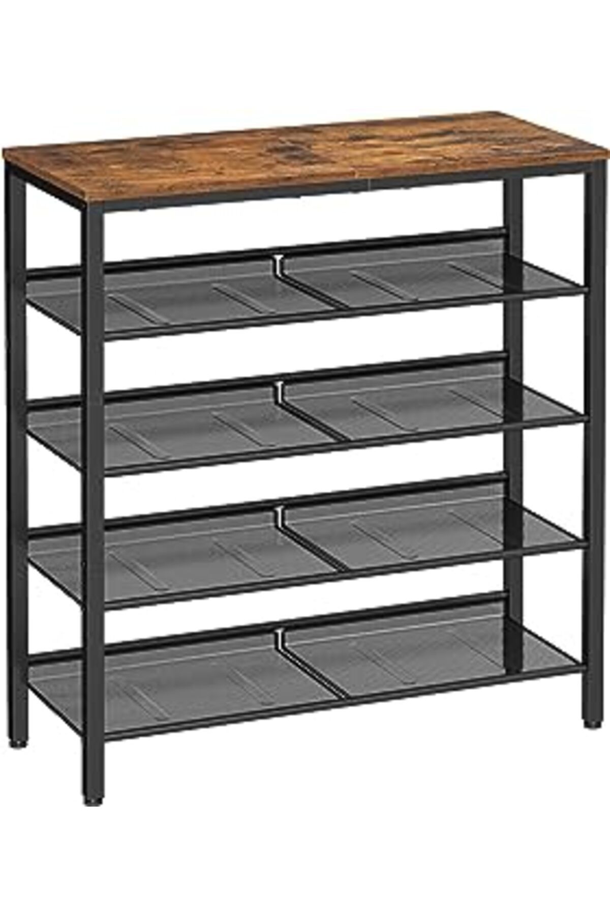 Qedii Vasagle Ayakkabı Rafı 5 Katlı Ayakkabı Dolabı Açık Ayakkabı Rafı Ayakkabı Rafı 75 X 28 X 93 Cm Çant