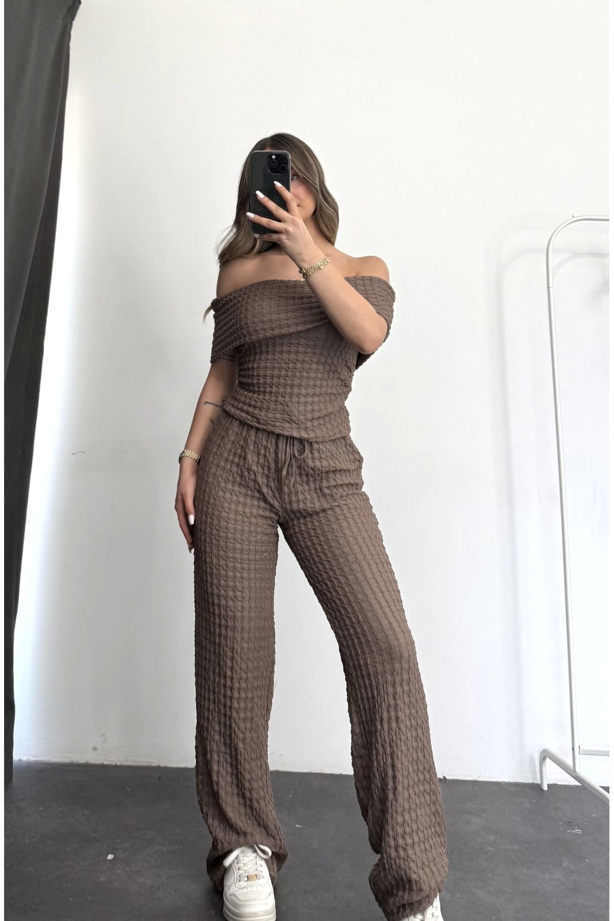 nona butik Pears Madonna Takım - Vizon